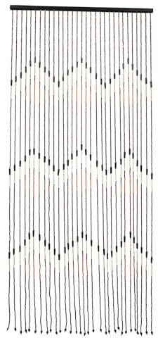 TkkMivcOC Bambus Perlenvorhang Türvorhang, Fadenvorhang Pflaumenblüten PerlenTürvorhang, Handgemachtes Einfädeln, Holzperlenvorhang für Wanddekorationen Raumtrenner, 35.43 x 76.77in
