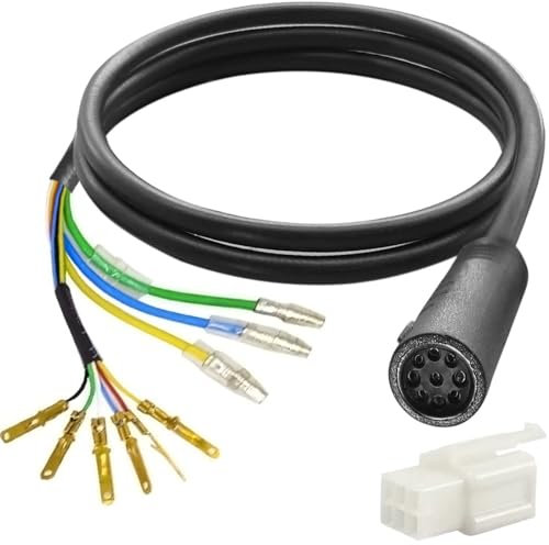 E-Bikes Motor Extension Cable, 9 Pin Wheel Hub Motor Cable 66 cm Electric Bicycle Motor Adapter Cable for Front Rear Hub Motor Conversion Kit