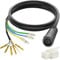 E-Bikes Motor Extension Cable, 9 Pin Wheel Hub Motor Cable 66 cm Electric Bicycle Motor Adapter Cable for Front Rear Hub Motor Conversion Kit