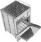 PNAJFUEL Grillkamin, 14 X 14 X 21 cm Laptop-Grillrost, Ideal Für Camping, Garten, Balkon, Multifunktionaler Holzkohlegrill