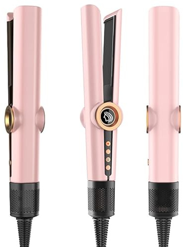 Glätteisen mit Föhn, Air Straightener 110000RPM, Haarglätter mit Luft 1200W, Föhnen und Glätten Gleichzeitig, Glätteisen Nasse Haare
