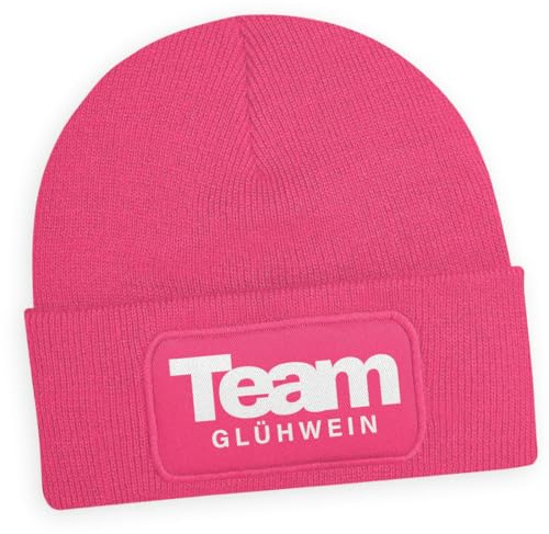 #teamludorf Beanie - Wollmütze mit Spruch - Team Glühwein in der Farbe: Parent