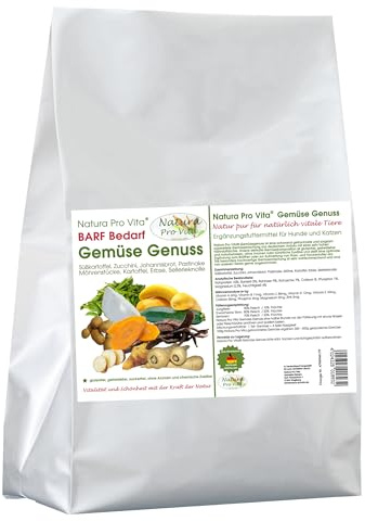 Barf Gemüse Hunde kalorienarme Gemüsemischung Barfen Hund glutenfrei getreidefrei ohne Chemie Gemüsemix Deutscher Anbau Natura Pro Vita 5kg