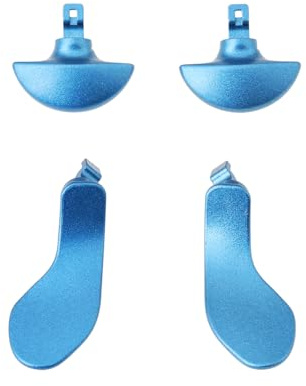 eMagTech Lot de 4 Palettes Arrière Bleues Compatible avec PS5 Manette DualSense Edge