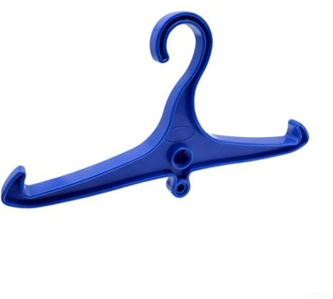 Scuba Diving Wetsuit Hanger For Bcd And Regulator With Din Thread Slots Black Color For Wet Suit Storage And Drying On Boat Or Home Garage Use(Blue)