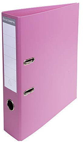Exacompta 53755E 1 A4 Prem'Touch Ordner mit Hebelmechanik Rücken 70 mm Mechanik 75 mm Außenmaße: 32 x 29 x 7 cm Abheftbares Format A4 Farbe: Rosa