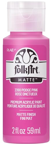 FolkArt Acrylic Paint in Assorted Colors (2 oz), 2390, Podge Pink