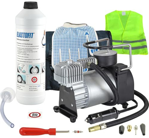 ELASTOFIT Reifenpannenset Xtreme Pannenset Dichtmittel 10 Jahre haltbar (Xtreme Plus)