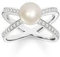 THOMAS SABO Ring Silber mit Süßwasserperle und Zirkonia RG 56 TR2077-167-14-56
