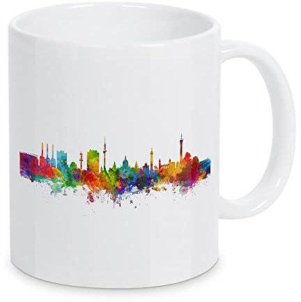 artboxONE Tasse Hannover Germany Skyline von Michael Tompsett - Kaffeetasse Städte