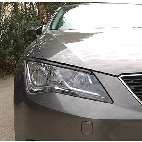 Motordrome Satz Scheinwerferblenden kompatibel mit Seat Leon 5F 3/5-türer inkl. ST 2013- (ABS)