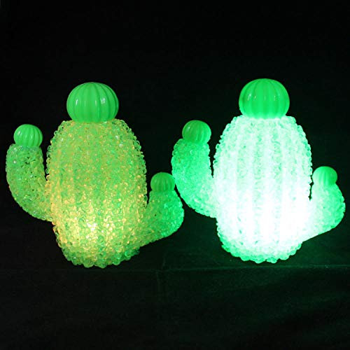 Lampe de chevet Cristal de cactus Coloré Veilleuses colorées La chambre des enfants Lumières décoratives @ Bouton coloré Gradient_Ag13 Electronics
