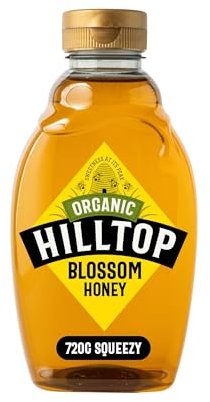 Hilltop Honey - Organic Blossom Honey - Squeezy Bottle - 720g