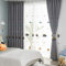 Lsimeru Verdunkelungsvorhäng Kinderzimmer Junge Ösen mit Auto Stickerei Muster,Gardinen Blickdicht 2er Set 140x175 Lang Baby Kinder Fenster Dekoschal
