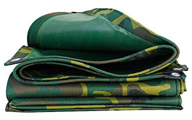 NMDCDH Plane Tarp Camouflage wasserdichte Tarp Ground Sheet Abdeckung Mehrzweckschutz Green Heavy Duty Woodland & Arid Woodland Camouflage