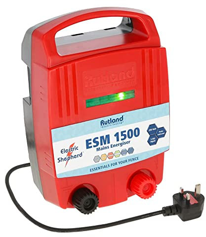 Rutland Essentials ESM 1500 Mains Energiser (1.5J),Red