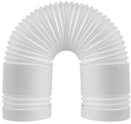 OSALADI 2m Air Conditioner Hose Portable Replacement AC Tube Exhaust Vent with 15cm Diameter for Heating Cooling Ventilation and Exhaust (White)