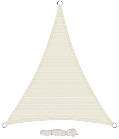 EUGAD Tenda a Vela Ombreggiante Parasole Protezione HDPE Raggi UV 95% per Esterno Giardino per Esterno, Giardino e Terrazza, Piscina