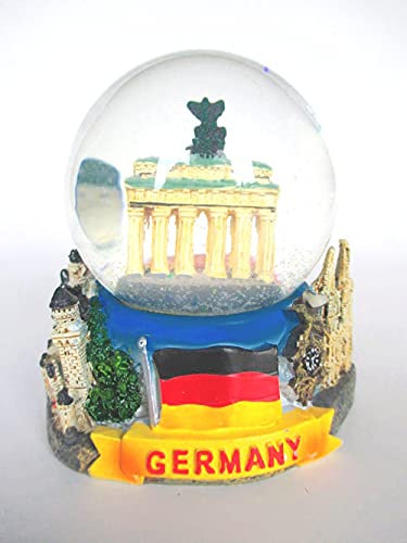Germany Schneekugel 9,5 cm Snowglobe Souvenir Berlin München Köln ..