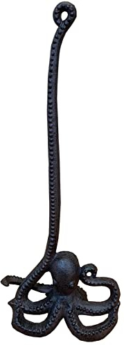 Selections Cast Iron Octopus Shaped Loo Roll Toilet Paper Holder Store