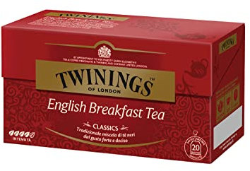 Twinings Té English Breakfast, 20 sobres