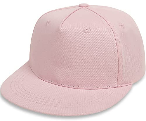 Malaxlx Rosa Baby Baseball Cap Sonnenhut UV Schutz Sommerhut Verstellbar Kleinkinder Snapback Cap Baseballkappe Schirmmütze für 6-24 Monate Mädchen Jungen