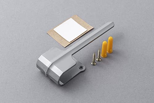 LOUVRETIE Vertical Blind Tieback x2 Silver Grey