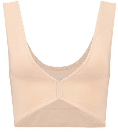 Soft Touch Seamless Reversible Bra Top Beige M
