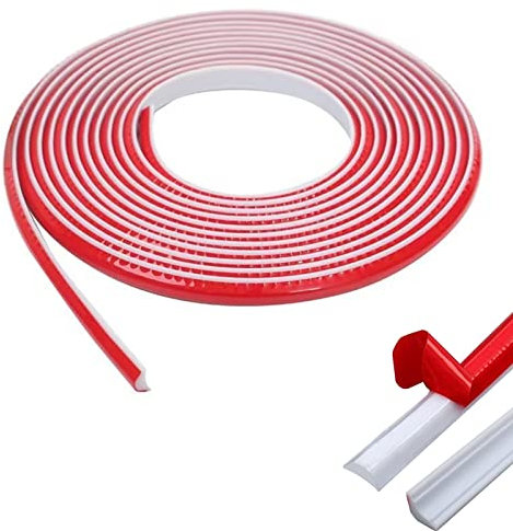 wordmouk PVC Garniture du Quadrant 3M Bande D'habillage Flexible Auto-adhésive Triangulaire pour Les Murs D'angle et Les Plafonds Décor Imperméable et Autocollant Blanc