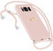 Handykette Hülle für Samsung Galaxy S8 Plus Hülle Necklace, Herz Motiv Muster Handyhülle für Samsung Galaxy S8 Plus Hülle mit Band Kordel zum Umhänge Band Ultradünn Hülle für Samsung S8 Plus (Rosa)