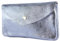 modamoda de P11 Portefeuille en cuir pour femme, taille M, fabriqué à la main en Italie, Violet pastel métallisé, m, Petit porte-monnaie léger