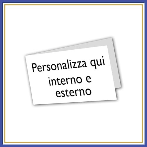 PRINTSERVIS 100 Bigliettini Bomboniera (Foro a Scelta) - Personalizzali Ora con Immagini e Frasi- Tag Confetti per Eventi Speciali Matrimonio,Battesimo, Laurea, Nascita,Comunione e Compleanno