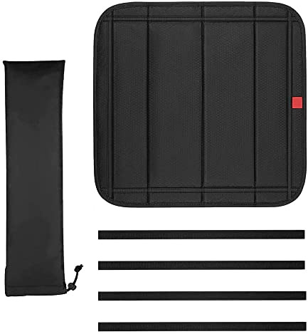 Riloer Magnetische Sonnenschirme, zusammenklappbare, langlebige RV-Lüftungsschlitze, Dachfenster-Isolatorabdeckung, Badezimmer-Jalousien, Camper-Lüfterabdeckungen, Schwarz (43,2 * 11,4 cm)