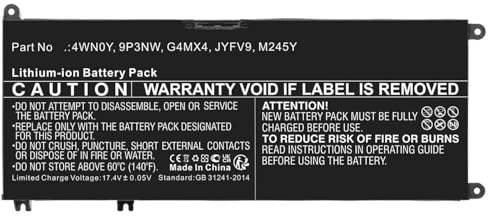 CoreParts Ersatzteil Battery 56.00Wh 15.2V 3685mAh for Dell Computer, MBXDE-BA0274