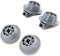 DEKAROX 4 x Korbrolle unten für Bosch Siemens 611475 00611475 für Unterkorb in Geschirrspüler wie iQ100 iQ300 iQ500 iQ700 Avantixx Maxx Logixx SilencePlus Serie 2 Serie 4 Serie 6 StudioLine Classixx