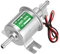 CGEAMDY Bomba De Combustible Eléctrica Universal, Bomba Dosificadora De Combustible, Eléctrica 12V Bombas De Combustible HEP-02A, Para Todos Los Automóviles, Carburador, Gasolina, Diesel (Plata)