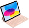 HOU Keyboard Case for iPad 10th Generation 2022/iPad A16 11th Genration 2025 (10.9/11 inch) – Smart Cover Folio, Slim & Light, Semi-Silicone, 2 Viewing Angles