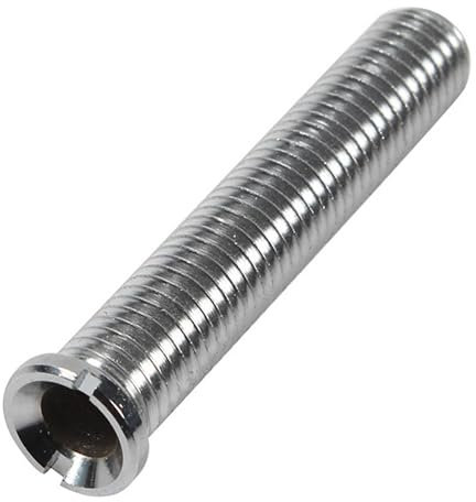 M12 x 70 mm Fregadero de cocina, tornillo hueco para fregadero, tornillo hueco de latón para válvulas de cesta de colador, tornillo para cesta de fregadero, tapón de colador, cocina (plata)