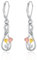 Tulpe Ohrringe 925 Sterling Silber Tulpe Unendlichkeit Blume Ohrringe Hängend Tulpe Schmuck Geschenke für Damen Frauen Mädchen Mutter
