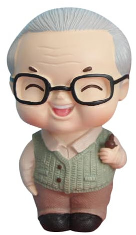 Cabilock Cake Decoration Cake Old Topper Decor Christmas Elderly Figurines Statue Cake Topper Wedding Topper Old Man Commemorate Resin Lovers Birthday Cake