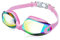 Schwimmbrille, Anti-Beschlag und UV-Schutz Schwimmbrillen, Wasserdicht Ultraviolett-Schutzlinsen, Breites und klares Sichtfeld, Komfortabel Einstellbar, Unisex für Erwachsene - Weißer Polarisiert