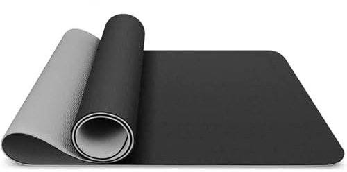 Glamexx24 Gymnastikmatte Fitnessmatte Premium Yogamatte, rutschfest und dick extra Größen (Schwarz, 180x65x0.5 cm)