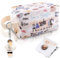 Trousse Maquillage Femme Voyage,Tylo Trousse de Toilette Grande Capacité Pochette Maquillage avec Porte-clés Petit Miroir, Sac de Maquillage de Voyage