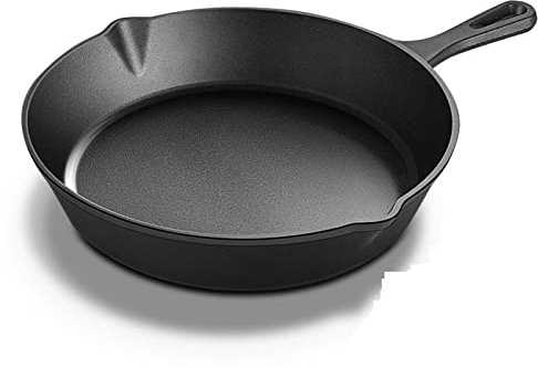 OQHAIR Olla para Sopa Sartén de Hierro Fundido Espesado, Mini sartén, Arrabio sin Recubrimiento, Sartén de Hierro Fundido Antiadherente físico, Olla sin Recubrimiento