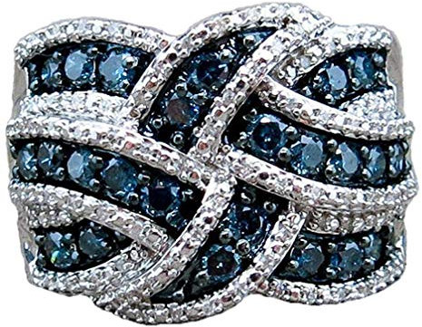 Natürlicher Edelstein Saphir Criss Cross Ring Schmuck Größe 8 Kostengünstig und langlebigProfessionelle Verarbeitung