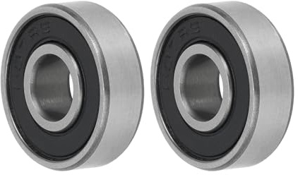 A ABSOPRO 607-2rs Rillenkugellager 2 Stück Geschmiert Für Scooter Rad | 7x19x6mm, Doppelgummilippe, P6, Lagerstahl Gummi, Für Skateboard, Für Auto, Für Fahrrad, Für Motorrad, Für Kart