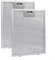 Hasaller Filtros de humo, 2 filtros de grasa de metal para campana extractora, 300 x 240 x 9 mm, filtros de malla de metal plateado para campana extractora de cocina