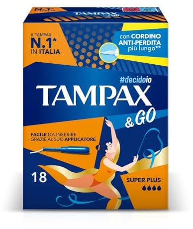 Tampax &Go Super Plus x18 Tampons