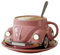 Beetle Shaped Coffee Mug, Handmade Ceramic Beetle Shaped Coffee Mugs, Car geformte Kaffeebecher, handgemachte keramische geformte Kaffeebecher, Süße Keramik Beetle Shaped Kaffeetasse