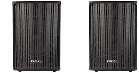 Ibiza - Enceinte Sono Trapezoidale 3 Voies 700W Disco 15 (Lot de 2)